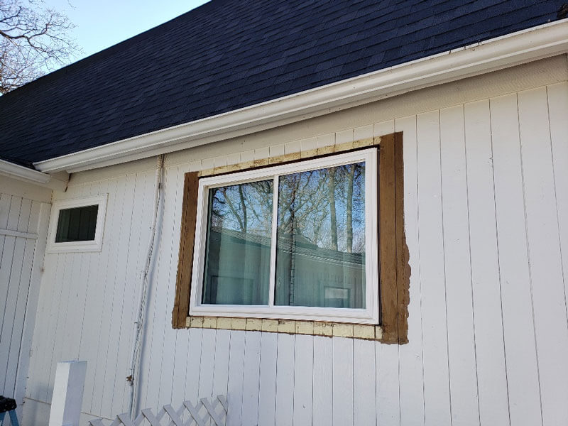 Window being installed